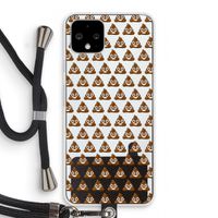 Poop emoji: Pixel 4 Transparant Hoesje met koord