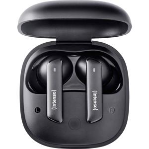 Intenso Buds Pro T500HAE schwarz In Ear oordopjes Mobiele telefoon Bluetooth Zwart Noise Cancelling Waterafstotend