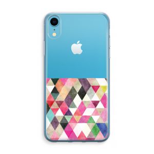 Gekleurde driehoekjes: iPhone XR Transparant Hoesje