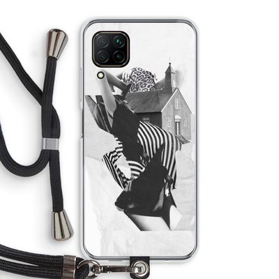House: Huawei P40 Lite Transparant Hoesje met koord