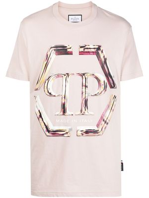 Philipp Plein t-shirt en coton à logo imprimé - Tons neutres