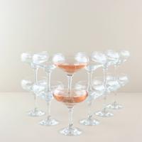 OTIX Champagnecoupe Glazen - 12 Stuks - Glas - Champagneglazen - Pornstar Martini Glazen - Cocktailglazen
