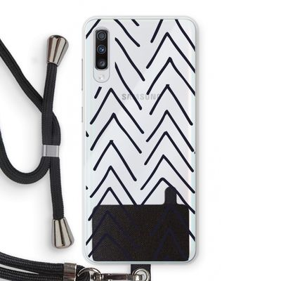 Marrakech Arrows: Samsung Galaxy A70 Transparant Hoesje met koord