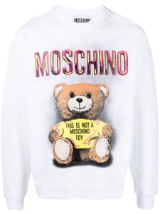 Moschino sweat à imprimé graphique - Blanc