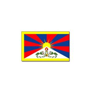 Vlag Tibet - 90 x 150 cm - Tibetaanse Vlag - Feestartikelen - polyester