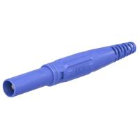 Stäubli XL-410 Laboratoriumstekker Stekker, recht Stift-Ø: 4 mm Blauw 1 stuk(s)