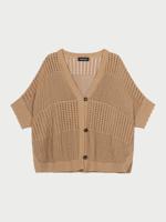 Ajour poncho cardigan Ajour poncho cardigan