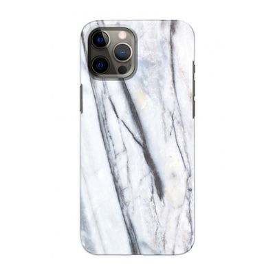 Gestreepte marmer: Volledig geprint iPhone 12 Pro Hoesje