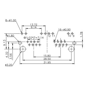 Weidmüller RJ45C5 R12U 1.7N4G/Y RL 2661430000 Bus Aantal polen (sensoren) 16 Zwart 240 stuk(s)