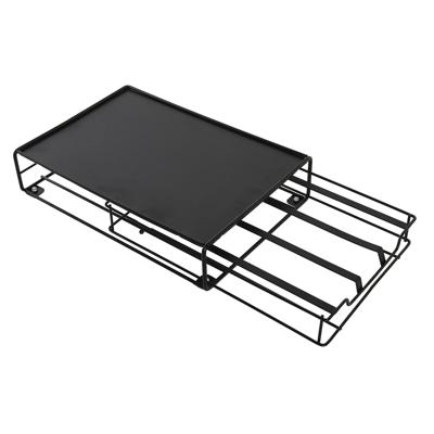 Koffiecapsule organizer DKD Home Decor 21 x 31 x 7,5 cm Zwart Metaal