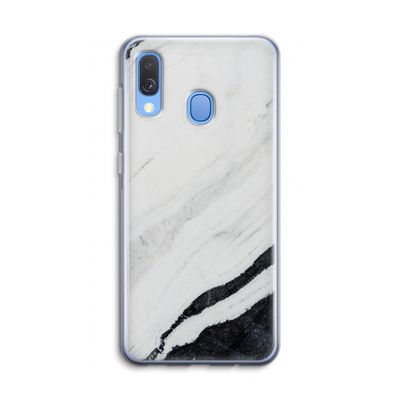 Elegante marmer: Samsung Galaxy A40 Transparant Hoesje