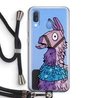 Lama: Samsung Galaxy A40 Transparant Hoesje met koord