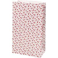 Vivi Gade Papieren zakken, trompet, h: 21 cm, afm 6x12 cm, 80 gr, rood, wit, 8 stuk/ 1 doos