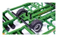 Siku Amazone Centaur speelgoed grondbewerkingsmachine voor tractoren 1:32 metaal/kunststof groen draaibare pakkerrollen inklapbaar frame trouw aan de originele lak - thumbnail