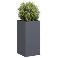 VidaXL Plantenbak 40x40x80 cm koudgewalst staal antracietkleurig