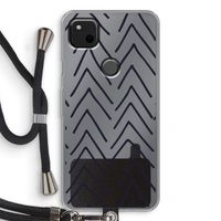 Marrakech Arrows: Pixel 4a Transparant Hoesje met koord