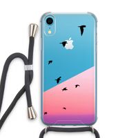 Fly away: iPhone XR Transparant Hoesje met koord
