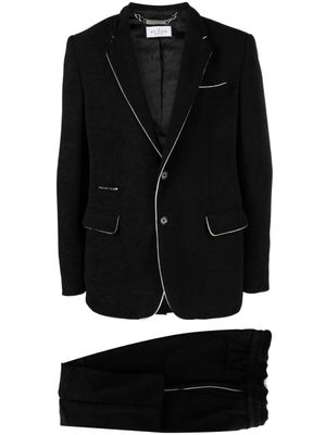 Philipp Plein costume à veste à simple boutonnage - Noir