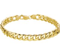 Armband Zilgold Geslepen Gourmet geelgoud met zilveren kern 8 mm