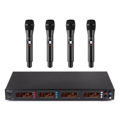 Power Dynamics PD504H draadloze microfoonset met 4 microfoons