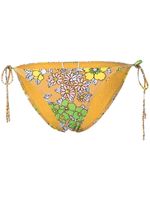 Tory Burch bas de bikini à fleurs - Marron