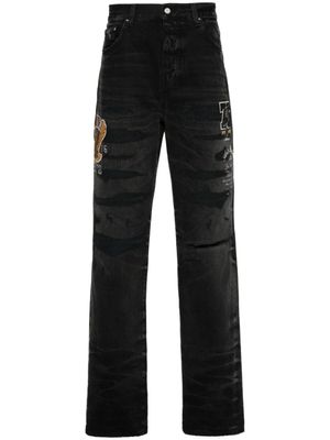 AMIRI jean droit Varsity - Noir