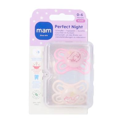 Mam Perfect Night Fopspeen Silic.pure 0-6m Pink 2