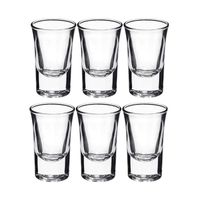 6x shotglazen / borrelglaasjes 34 ml   -