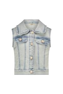 Le Chic zomer gilet meisjes - denim blauw - Angel