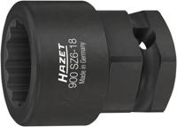 HAZET Krukasdopsleutel 900SZ6-18 · 1/2 inch (12,5 mm) vierkant hol, 24 mm buitenzeskant · Buitentwaalfkant tractieprofiel · SW 18 mm