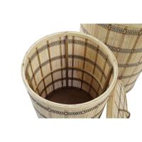 Basket spelset DKD Home Decor Bruin Natuurlijk Bamboe (2 Onderdelen)