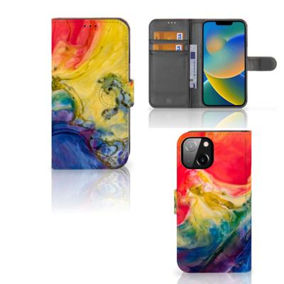 Hoesje Apple iPhone 14 Watercolor Dark Hoesje Apple iPhone 14 Watercolor Dark