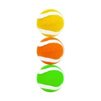 Set van 3x stuks gekleurde premium tennisballen 6,5 cm - Tennisballen