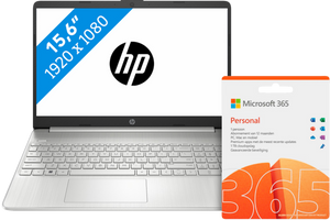 HP Laptop 15s-eq2956nd + Microsoft Office 365 Personal NL Abonnement 1 jaar