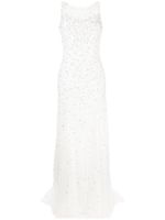 Jenny Packham robe courte Ida plissée à ornements - Blanc - thumbnail