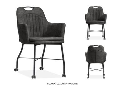 Armstoel Floria antraciet