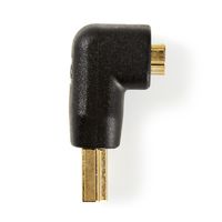 HDMI-Connector 90° Haaks | HDMI-Connector - HDMI Female | Zwart - thumbnail