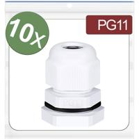 Quadrios 24CA406 Wartel PG11 Polyamide Wit 10 stuk(s)