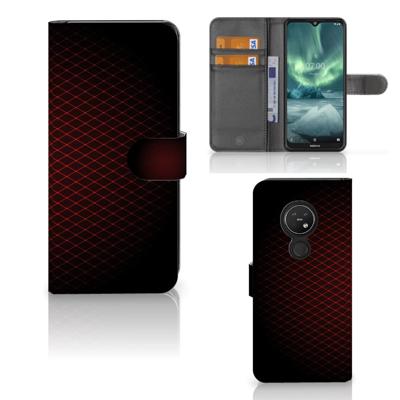 Nokia 7.2 | Nokia 6.2 | Telefoon Hoesje | Geruit Rood
