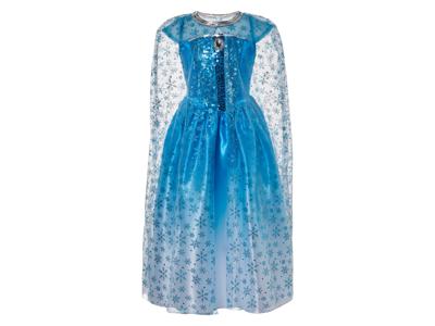 Kinder carnavalskostuum (Prinses/blauw, 98/104 (3-4 jaar))