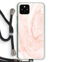 Peach bath: Pixel 5a 5G Transparant Hoesje met koord