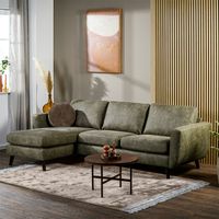 Haluta - Hoekbank Job - 258 x 155 x 83 cm - Groen - Links