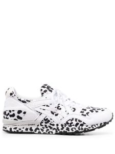 Comme Des Garçons Shirt baskets à empiècements imprimés léopard - Blanc
