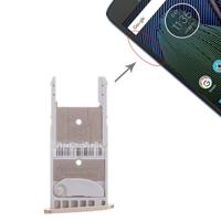 SIM-kaart lade + micro SD-kaart lade voor Motorola Moto G5 plus (goud)