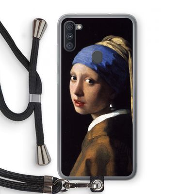 The Pearl Earring: Samsung Galaxy A11 Transparant Hoesje met koord