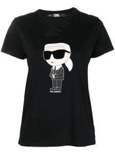 Karl Lagerfeld t-shirt Ikonik en coton biologique - Noir