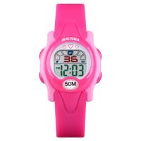 SKMEI 1478 multifunctionele kinderen digitaal horloge 50m waterdichte sport horloge (roze rood)