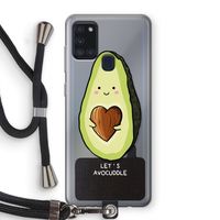 Avocuddle: Samsung Galaxy A21s Transparant Hoesje met koord