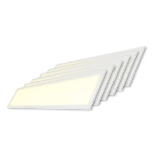 6x LED Paneel - 30x120 cm - 36 Watt - 4320lm (120lm/W) - 3000K warm wit - Flikkervrij - UGR22 - 5 jaar garantie