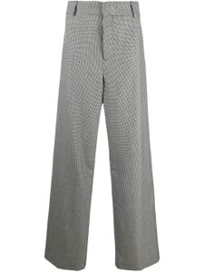 Nanushka pantalon à motif pied-de-poule - Noir